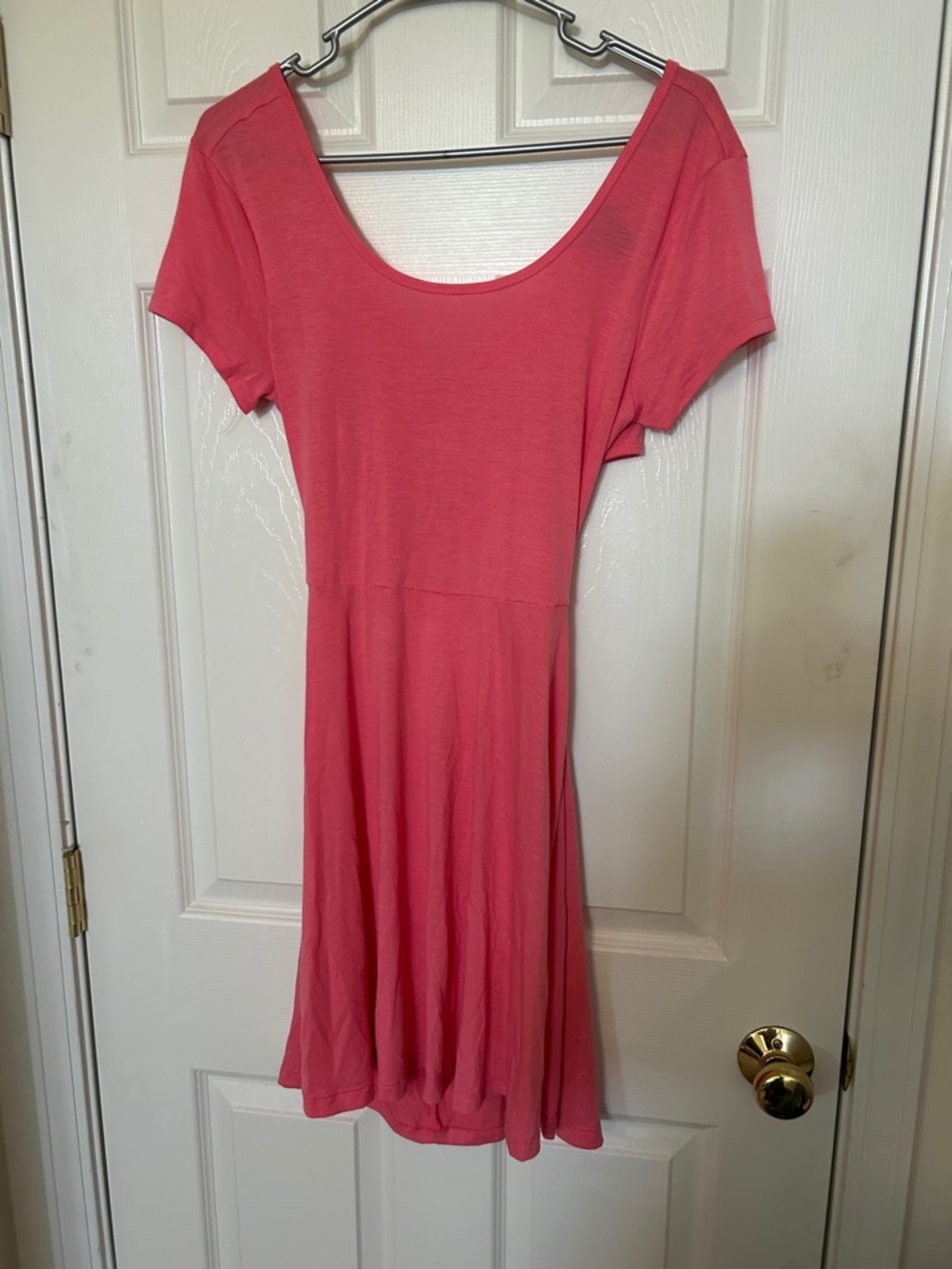 Rue21 Pink Scoop-Neck Skater Mini Dress